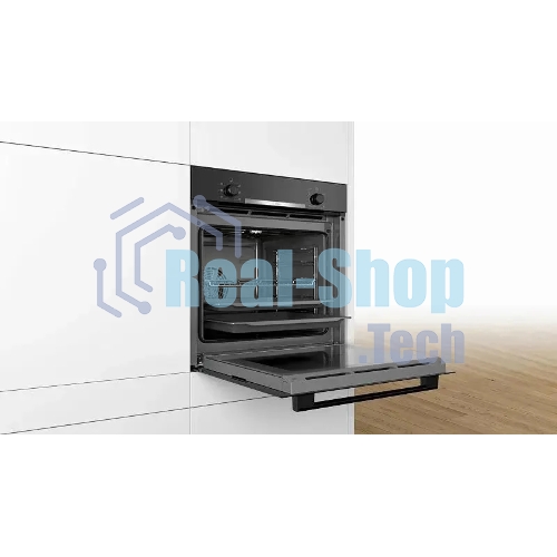 Духовой шкаф электрический Bosch HBA530BB0S черный/серебристый