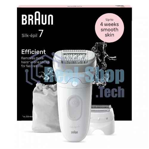 Эпилятор BRAUN SE7-041 белый/серебристый