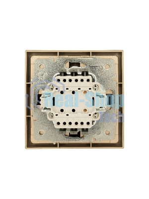 Выключатель LEZARD 704-3688-111QC 1-кл. с индик. СП ZIMA IP20 10А безвинт. зажим, зол.