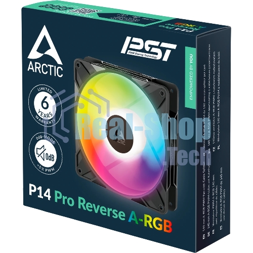 Вентилятор в корпус Arctic Cooling Вентилятор корпусной ARCTIC 14 Pro Reverse A-RGB (ACFAN00323A)