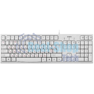 Клавиатура SVEN KB-S300 проводная, USB Type-A, белый