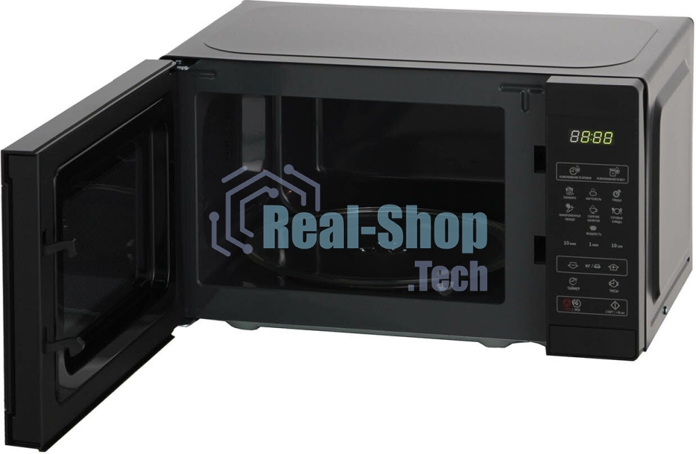 Микроволновая печь Sharp R-2800RK черный, 20 л, 800 Вт, переключатели - сенсор