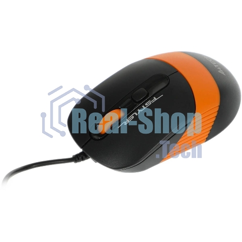 Комплект клавиатура+мышь A4Tech FStyler F1010 проводной, USB, 1600 DPI, чёрный/оранжевый