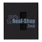 Розетка Kranz STRONG компьютерная двойная RJ45+RJ45 кат6 с/у антрацит