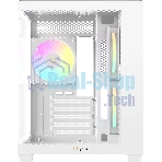 Корпус Ocypus Gamma C54 WH ARGB, Mini-Tower, белый, 3 x 120 мм