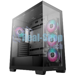 Компьютерный корпус Deepcool CG580 4F черный без БП ATX 6x120мм 3x140мм 2xUSB 3.0 audio bott PSU