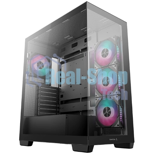 Компьютерный корпус Deepcool CG580 4F черный без БП ATX 6x120мм 3x140мм 2xUSB 3.0 audio bott PSU