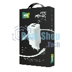 Сетевое зарядное устройство MORE CHOICE NC85i 1USB+1Type-C 3.0A PD 20W+QC3.0 для Lightning 8-pin Type-C, белый