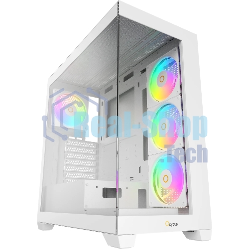 Компьютерный корпус Ocypus Gaммa C72 WH ARGB ATX/win/white/4 ARGB fans/no PSU/Tempered Glass