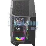 Компьютерный корпус AeroCool/Formula Crystal Z6M Floe черный без БП mATX 4x120мм 2xUSB3.0 audio bott PSU