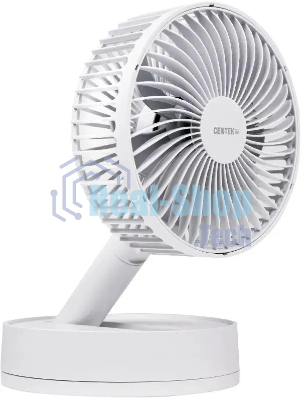 Вентилятор Centek CT-5043 белый, настольный, 8.5 Вт, 4 скорости, 15 см