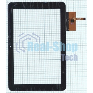 Сенсорное стекло (тачскрин) QSD E-C7058-02, черное