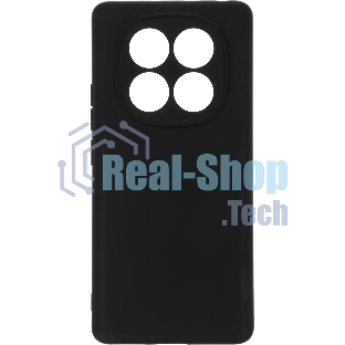 Чехол (клип-кейс) BoraSCO для Xiaomi Redmi Note 14 Pro 4G Silicone Case черный (74848)