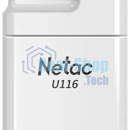 Флешка USB Netac U116 mini (NT03U116N-016G-32WH), 16Gb, USB 3.2, R/W 90/30, белый