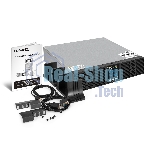 Источник бесперебойного питания On-line ExeGate PowerExpert ULS-575-10kVA.LCD.AVR.T.USB.RS232.SNMP.2U 10000VA/10000W, On-Line, PF=1, LCD, клеммы, RS232, USB, SNMP-slot, EPO, батареи внешние 192В/240В суммарной емкостью до 400Ah, Rackmount 2U/Tower, металлический корпус, черный