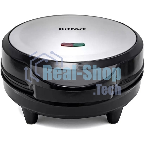 Вафельница Kitfort KT-1617 640Вт серебристый/черный