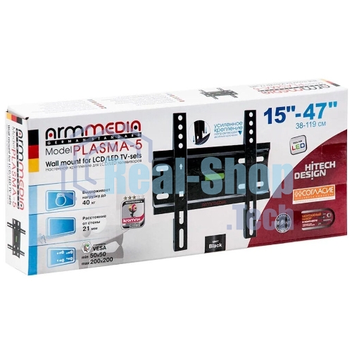 Кронштейн для телевизора Arm Media PLASMA-5 черный 15