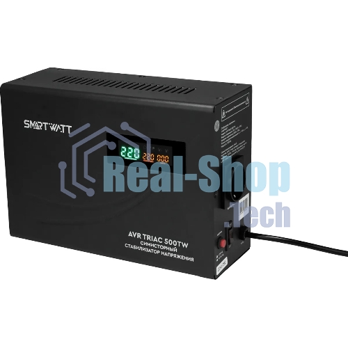 Стабилизатор напряжения Smartwatt AVR Triac 500TW 500ВА черный