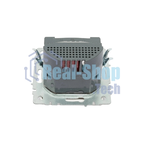 Розетка 1-местная IEK BRITE РЮш11-1-БрБ (BR-R14-16-U22-018-K01) с заземлением, с защитными шторками, 16А, с USB A+C 18 Вт, белый