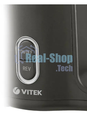 Соковыжималка Vitek VT-3715 чёрный, шнековая горизонтальная, 300 Вт, 280 мл, электронное, реверс