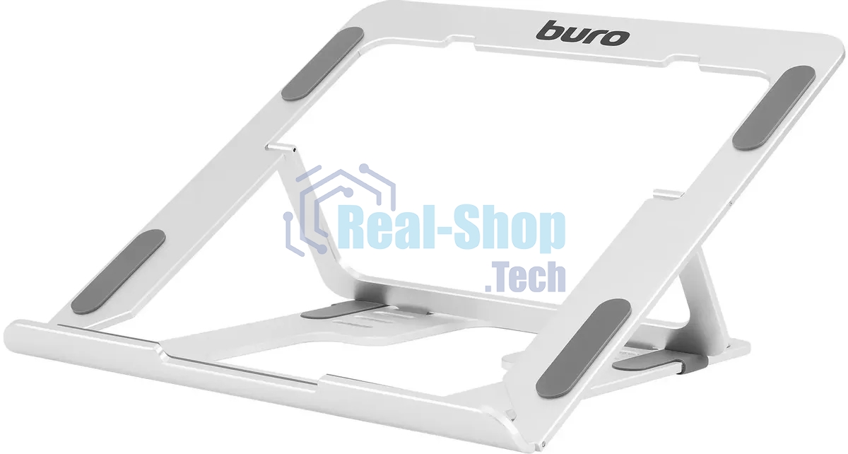Подставка для ноутбука Buro BU-LS120 238x17x215мм 450г алюминий серебристый