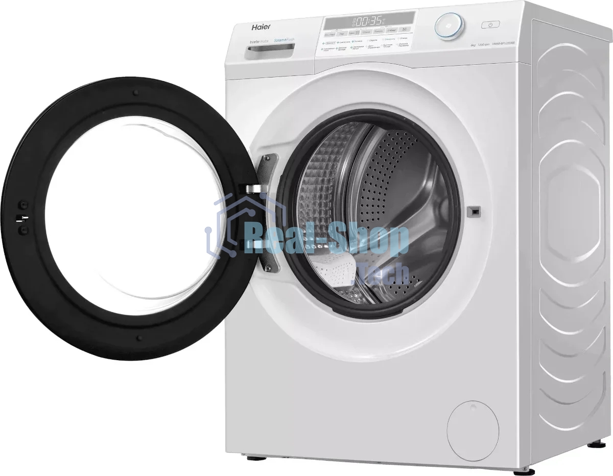 Стиральная машина Haier HW60-BP12959BE белый, загрузка фронтальная 6 кг, 1200 об/мин., класс: A+++