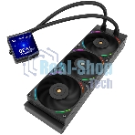 Водяное охлаждение для процессора Thermalright Hyper Vision 360 (360mm, LED, Black, ARGB/Fans: 3x120mm, 69CFM, 27dBA, 2150RPM/Pump height 68mm, 6400RPM, Rad thickness 27mm/S: 1700, 1200, 1851, 115X, 2011, 2066, AM5, AM4)