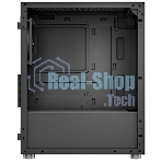 Компьютерный корпус Aerocool/Formula CS-111-G-BK-v1 (mATX, 0.5мм, стекло, USB 3.0 x1, USB 2.0 x2, 1x 12cm Black Fan)