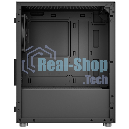 Компьютерный корпус Aerocool/Formula CS-111-G-BK-v1 (mATX, 0.5мм, стекло, USB 3.0 x1, USB 2.0 x2, 1x 12cm Black Fan)