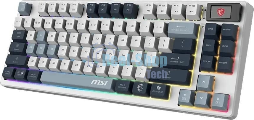 Клавиатура MSI Forge GK600 гибридная, Bluetooth, радиоканал, белый