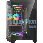 Компьютерный корпус AeroCool/Formula Crystal Z6M Floe черный без БП mATX 4x120мм 2xUSB3.0 audio bott PSU