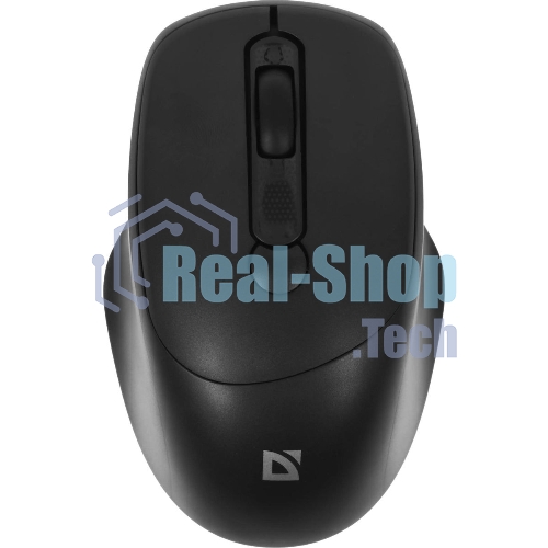 Мышь беспроводная Defender Feam MM-296 черный, 1600 dpi, радиоканал, USB, кнопки - 4