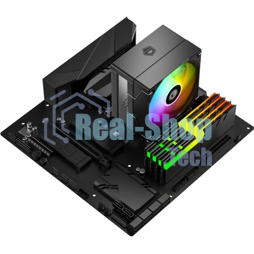 Кулер Cooler ID-Cooling SE-903-XT V2 ARGb LGA1851/1700/1200/115X/AM5/AM4 (TDP 150W, PWM, 3 тепл.трубки прямого контакта, FAN 100мм, Addressable RGb LED) RET