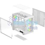 Компьютерный корпус Ocypus Iota C70 WH Curve ARGB Digital ATX без БП (Iota-C70-WHD400CD-GL)