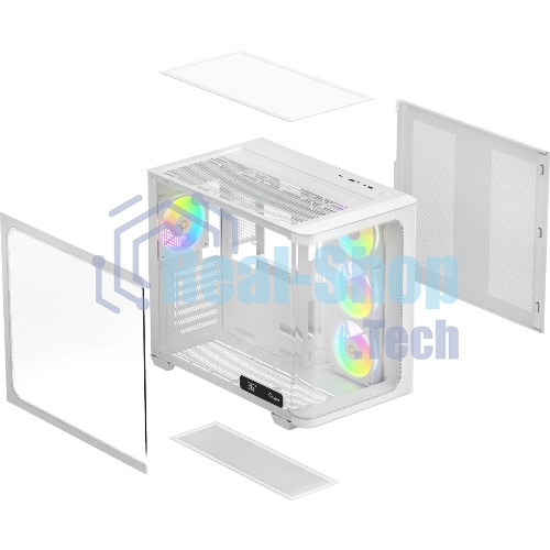 Компьютерный корпус Ocypus Iota C70 WH Curve ARGB Digital ATX без БП (Iota-C70-WHD400CD-GL)