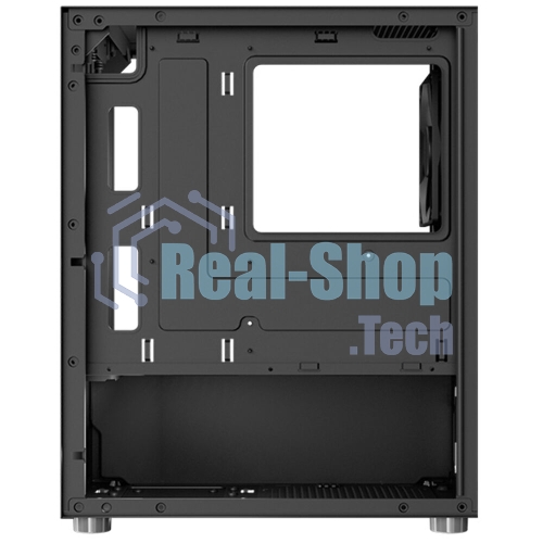 Компьютерный корпус Aerocool/Formula CS-111-G-BK-v1 (mATX, 0.5мм, стекло, USB 3.0 x1, USB 2.0 x2, 1x 12cm Black Fan)