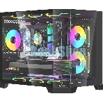 Компьютерный корпус AeroCool/Formula Crystal Z6M Floe черный без БП mATX 4x120мм 2xUSB3.0 audio bott PSU