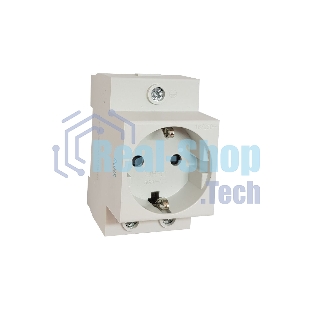 Розетка CHINT AC 30-111 с заземл. контактом на DIN-рейку