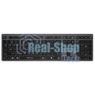 Клавиатура беспроводная A4Tech Fstyler FBX50C, USB, Bluetooth/Радиоканал, серый
