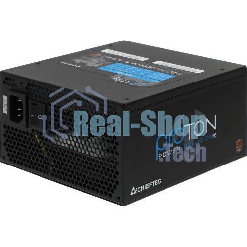 Блок питания Chieftec BDF-1000C, 1000Вт, 80 PLUS Bronze, 140мм, модульный, черный