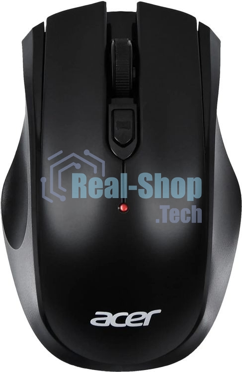 Мышь беспроводная Acer OMR030 черный, 1600 dpi, радиоканал, USB, кнопки - 4