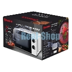 Микроволновая печь Sakura SA-7055W белый, 20 л, 700 Вт, переключатели - поворотный механизм