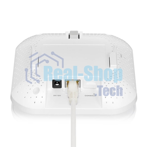 Точка доступа Zyxel NebulaFlex NWA50AX PRO, WiFi 6, 802.11a/b/g/n/ac/ax (2,4 и 5 ГГц), MU-MIMO, антенны 3x3, до 575+2400 Мбит/с, 1xLAN 2.5GE, PoE, без поддержки Captive portal и WPA-Enterprise, защита от 4G/5G, БП в комплекте