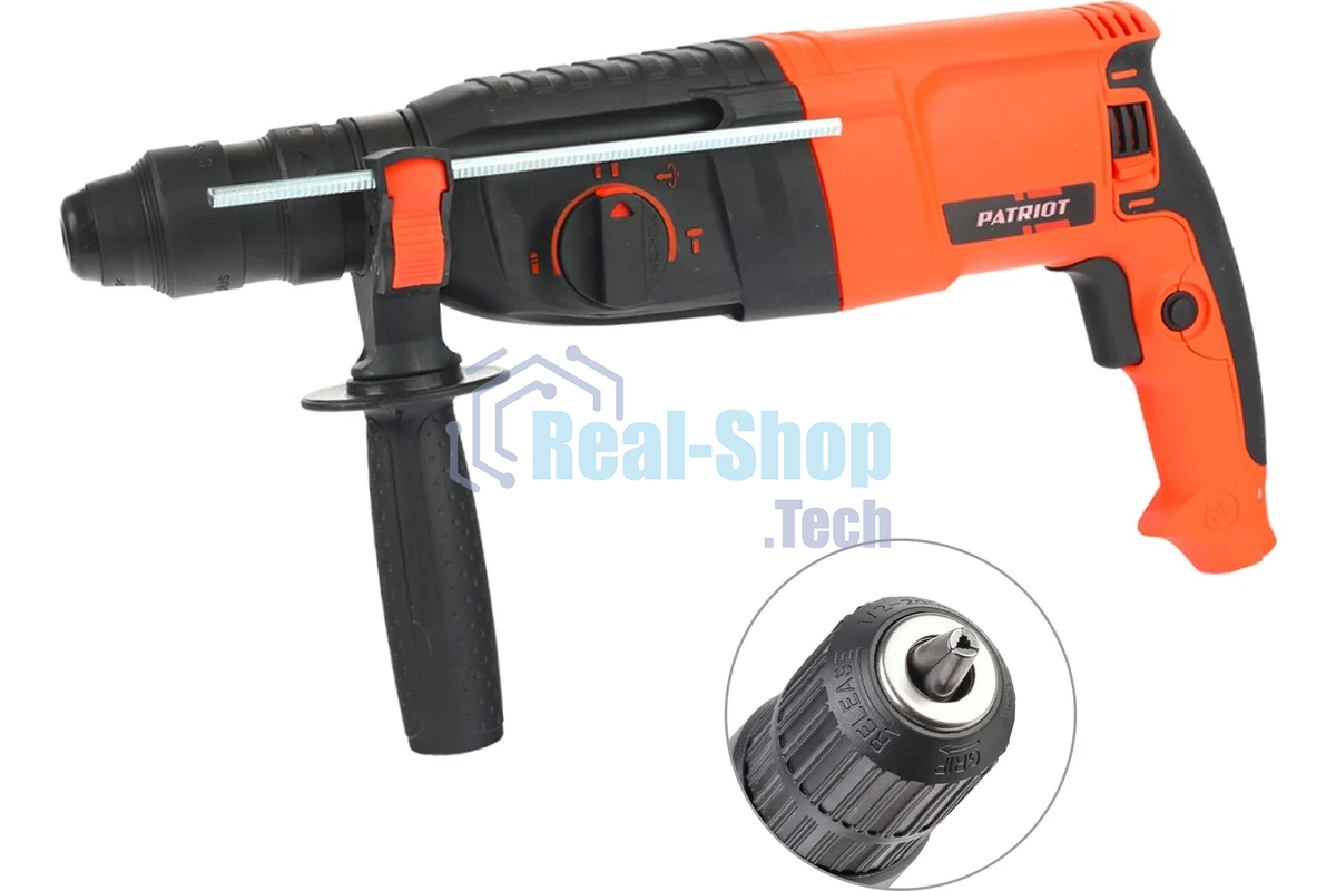 Перфоратор Patriot RH 262Q The One, SDS-plus, 800 Вт, 2,9 Дж, от сети