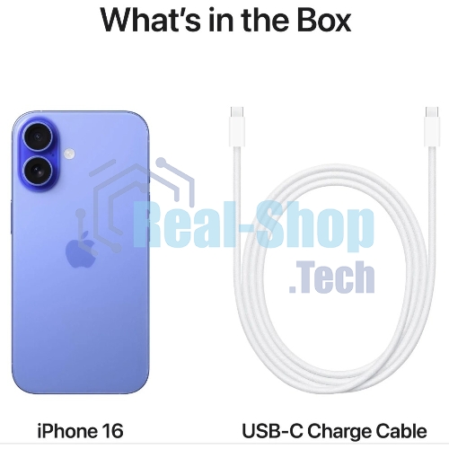 Смартфон Apple iPhone 16, 8/128Gb, ультрамарин