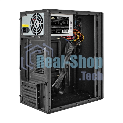 Компьютерный корпус Minitower ExeGate BAA-308UC-AAA400 (mATX, БП AAA400 с вент. 8см, 1хUSB/1хUSB 3.0/1хTypeC, HD Audio, черный)