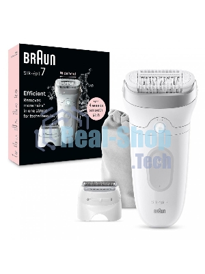 Эпилятор BRAUN SE7-041 белый/серебристый