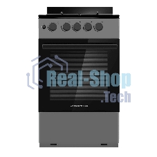 Плита газовая Maunfeld MGC50GEGR08 серый, конфорок 4 шт, духовка 59 л, 50 см x 88 см x 65 см