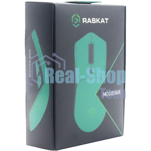Мышь беспроводная/проводная Raskat MG009WR зеленый, 5000 dpi, радиоканал, USB, кнопки - 7