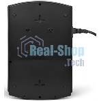 Источник бесперебойного питания SVEN UP-L1000E 1000VA/500W (6 розеток: 3х UPS/сетевой фильтр+3 x сетевой фильтр)